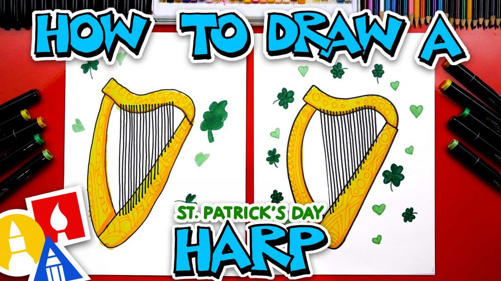 How To Draw A Harp For St. Patrick’s Day
