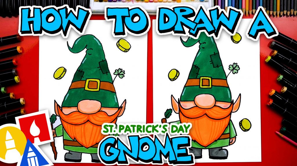 How To Draw A St Patrick’s Day Gnome 🍀
