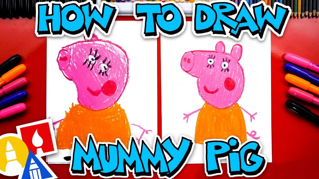How To Draw Mummy Pig